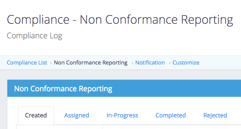 Compliance Registers in Fomitize