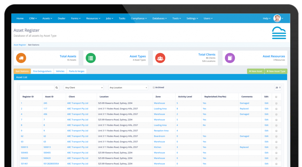 Formitize Asset Register